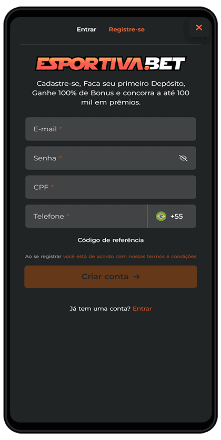 cadastro esportiva bet